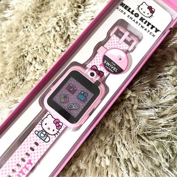 iTouch Kid's Hello Kitty Blush Polka Dot TPU Strap Touchscreen Smart Watch - Picture 7 of 8
